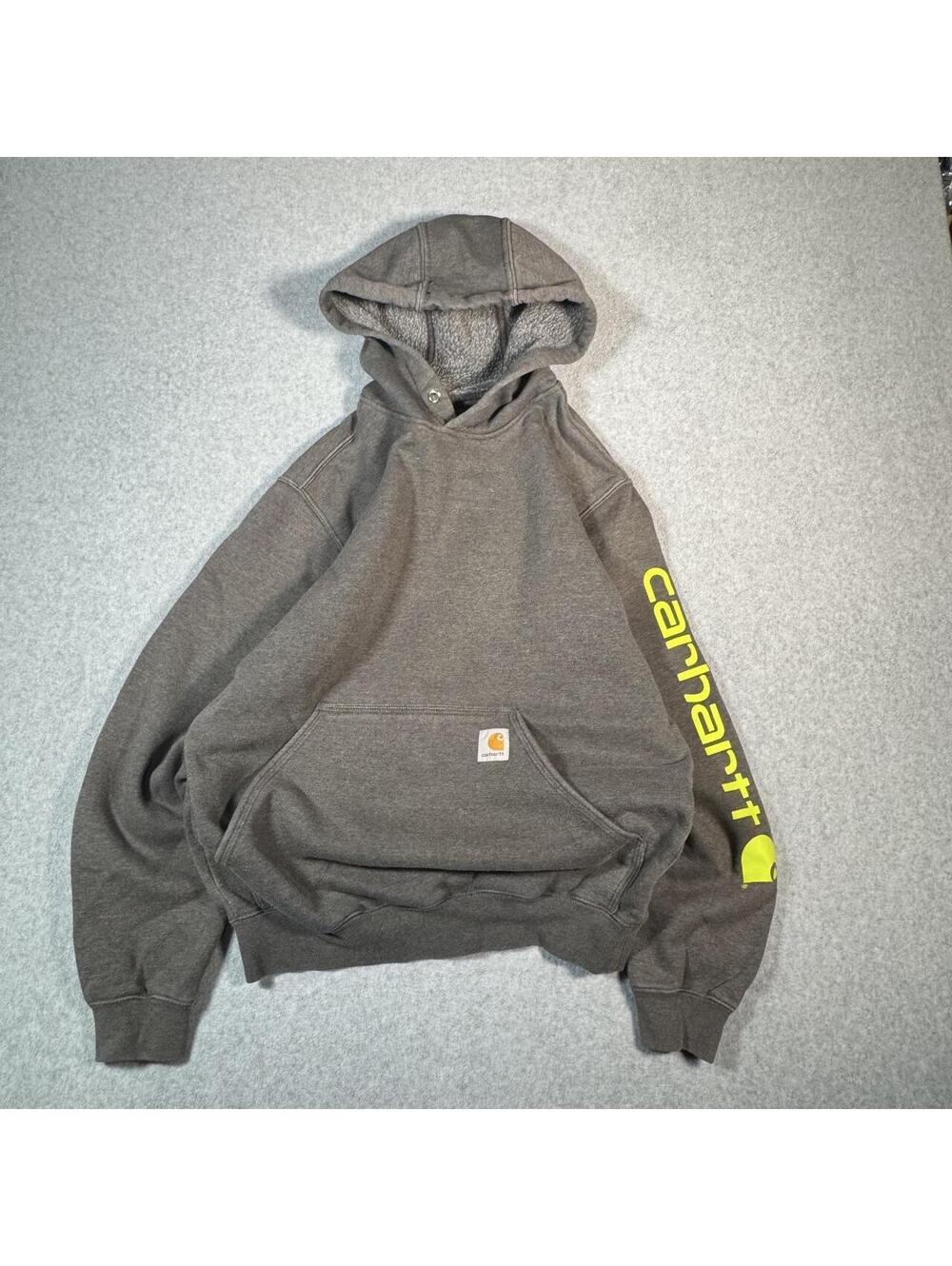 90s dark grey Carhartt hoodie
